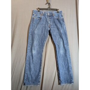 Levi's 501 Original Fit men's jeans in a blue, medium-wash denim W34 L32